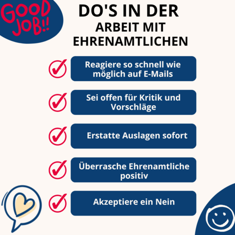 Do&rsquo;s in der Arbeit mit Ehrenamtlichen